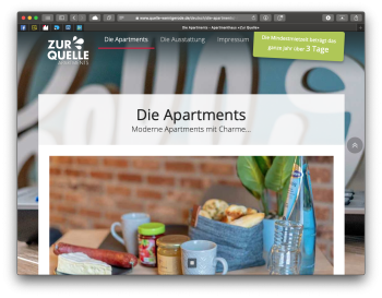 : EasyBooking-Partner :: Website Apartmenthaus Zur Quelle, Wernigerode :
